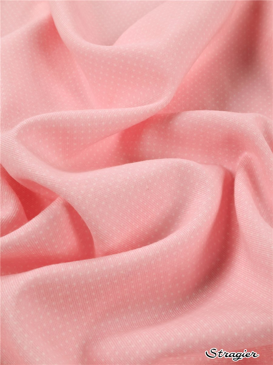 Liberty Lantana - Pois 1,5mm - Rose clair-Blanc - 90 cm