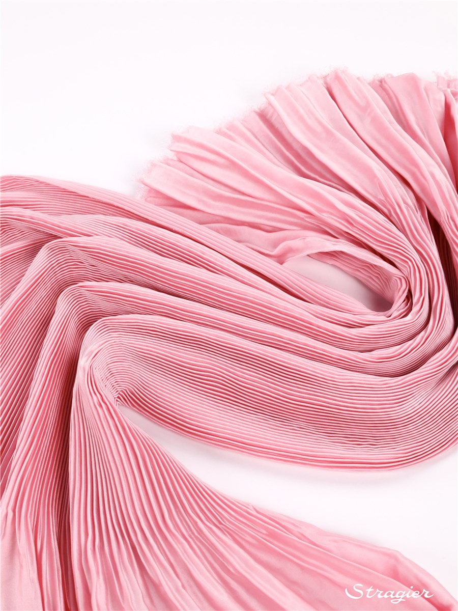 Pleated Pannel - Artemis - washed Satin - uni - Rose lilas - 150 cm