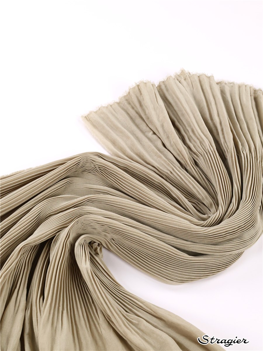 Panneau Plissé Artemis - Batiste - uni - Beige Naturel - 150 cm