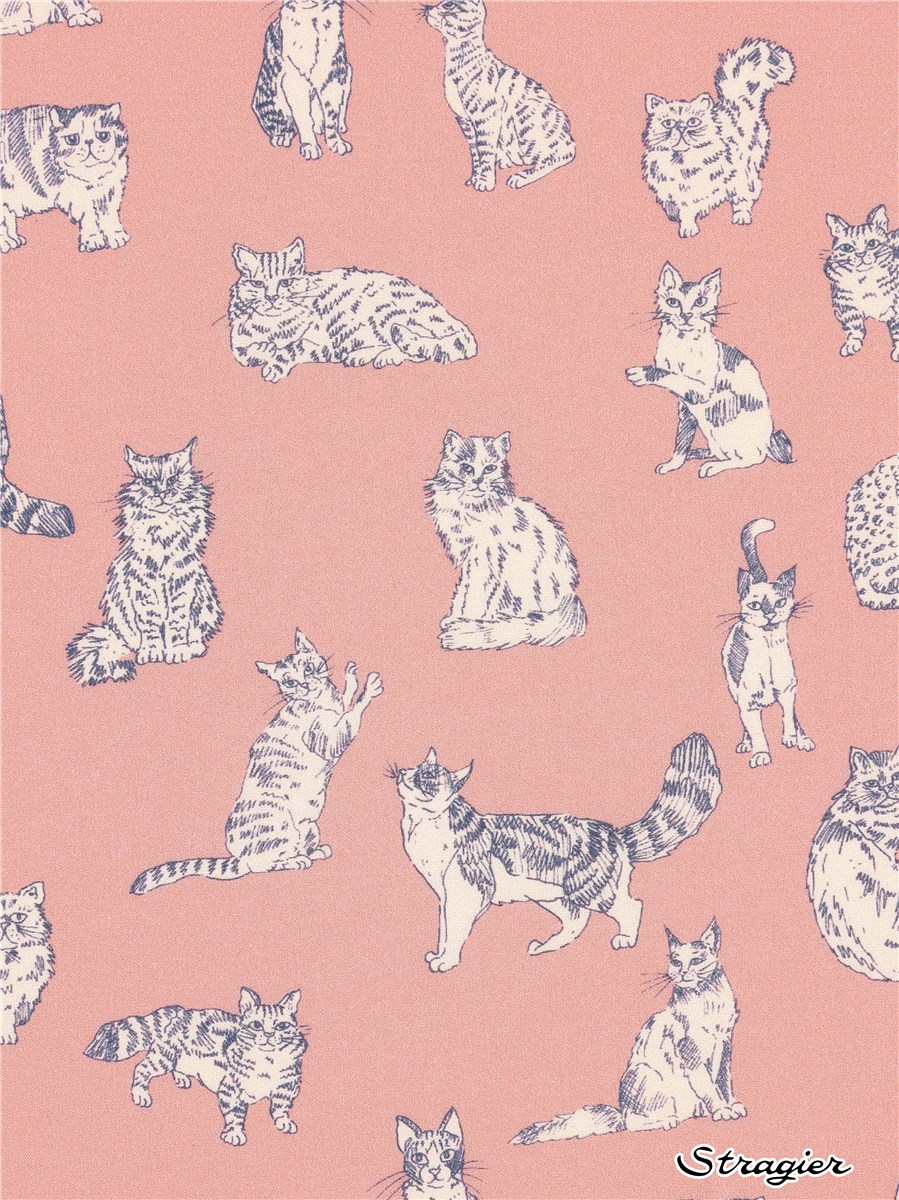 Liberty Tana Lawn - Meow - Rose