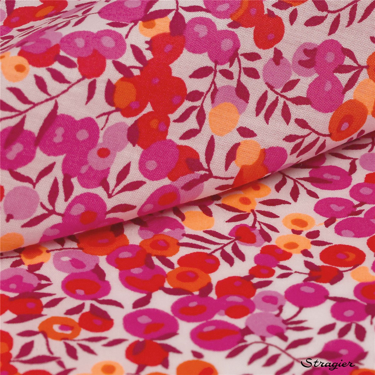 Liberty Tana Lawn - 9009 Wiltshire - Hibiscus Fluo
