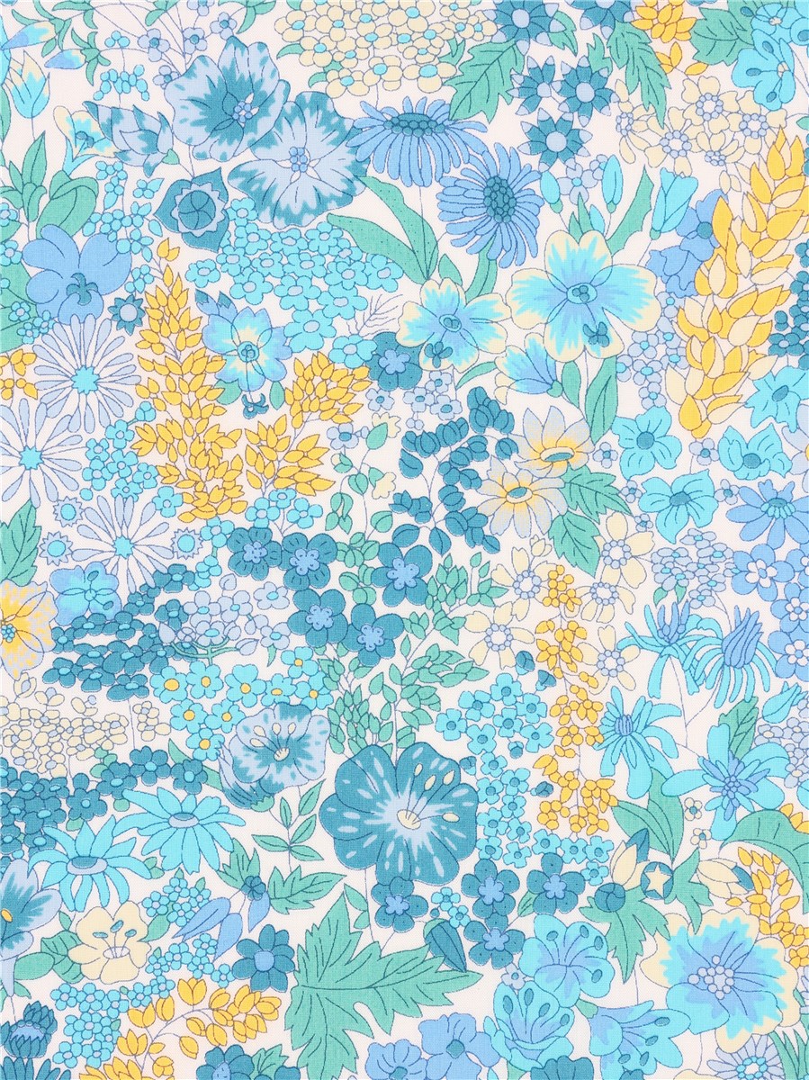Liberty Tana Lawn - 3037 Margaret Annie - Tahiti Fluo - En prévente Exclusive - Disponible Mi-Juillet