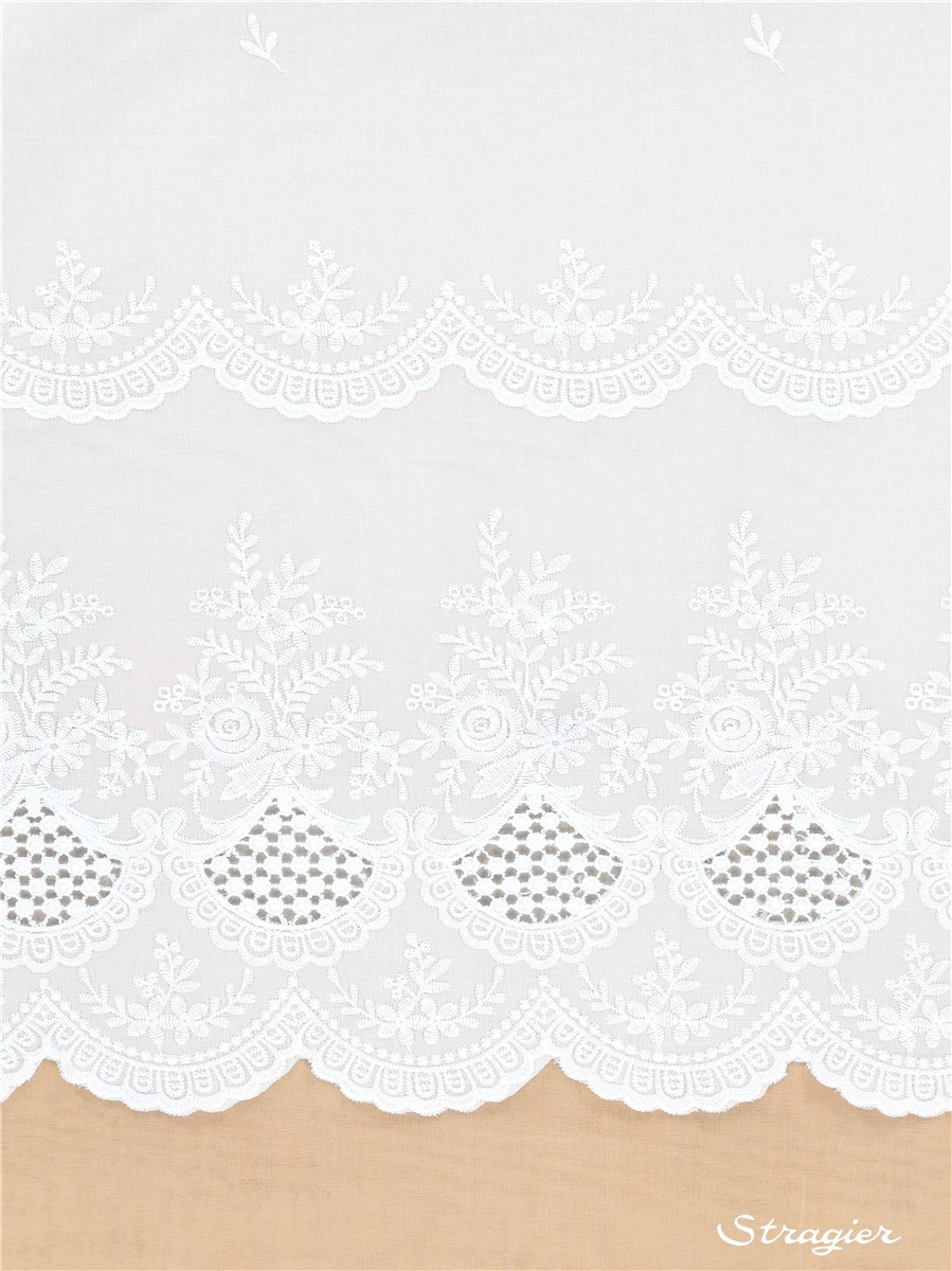 Broderie Anglaise - Nimelle - Ivoire clair Stragier - 130 cm