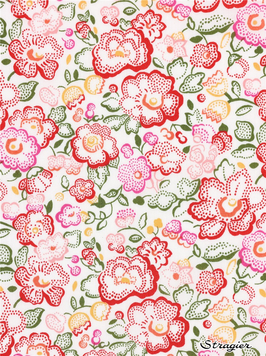 Liberty Tana Lawn - Betsy Dot - Coquelicot