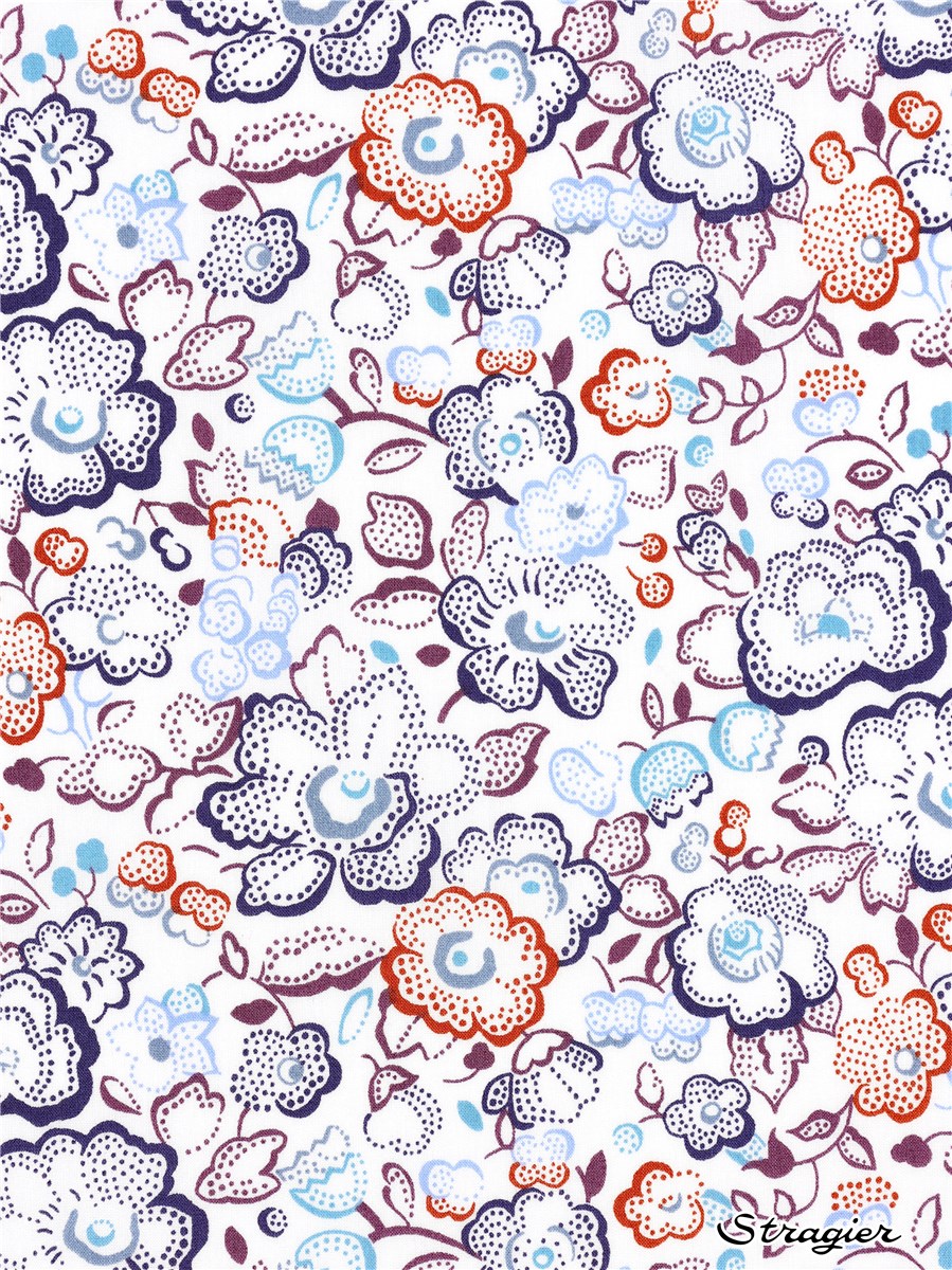 Liberty Tana Lawn - Betsy Dot - Bleu Encre