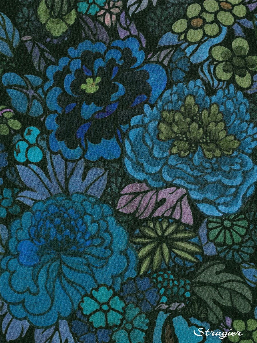 Liberty Tana Lawn - Heritage Garden - Bleu Canard