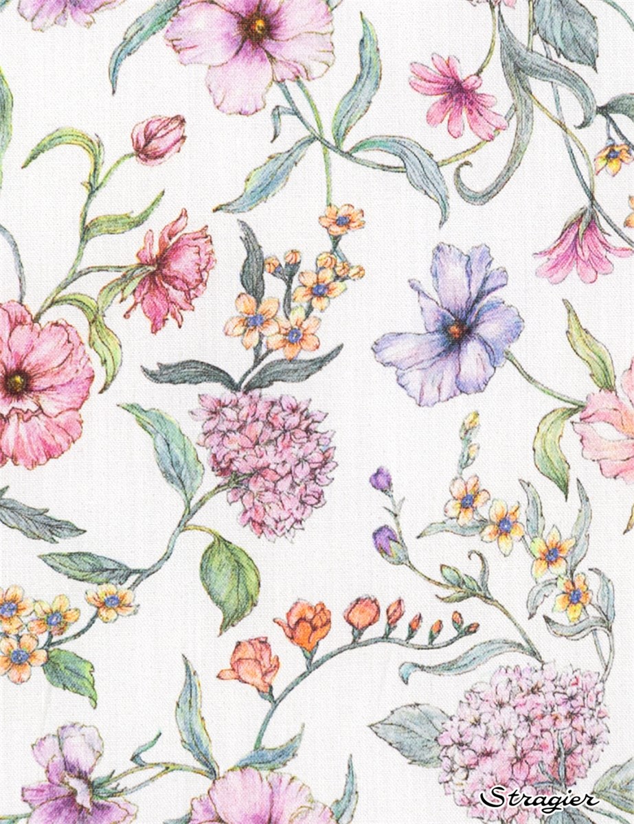 Liberty Tana Lawn - Battersea Blooms - Ivory Rose