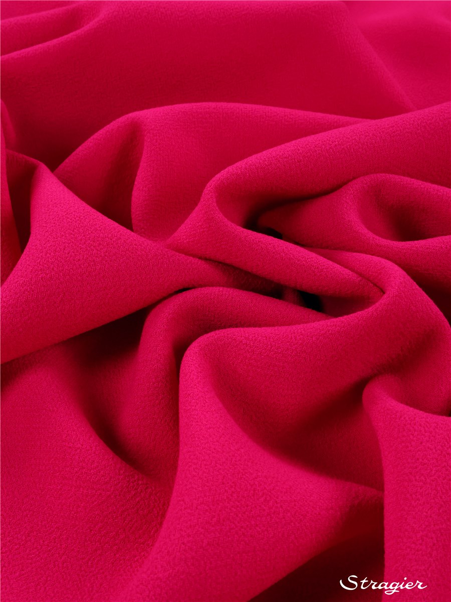 Double crêpe de Laine - Uni - Fuchsia