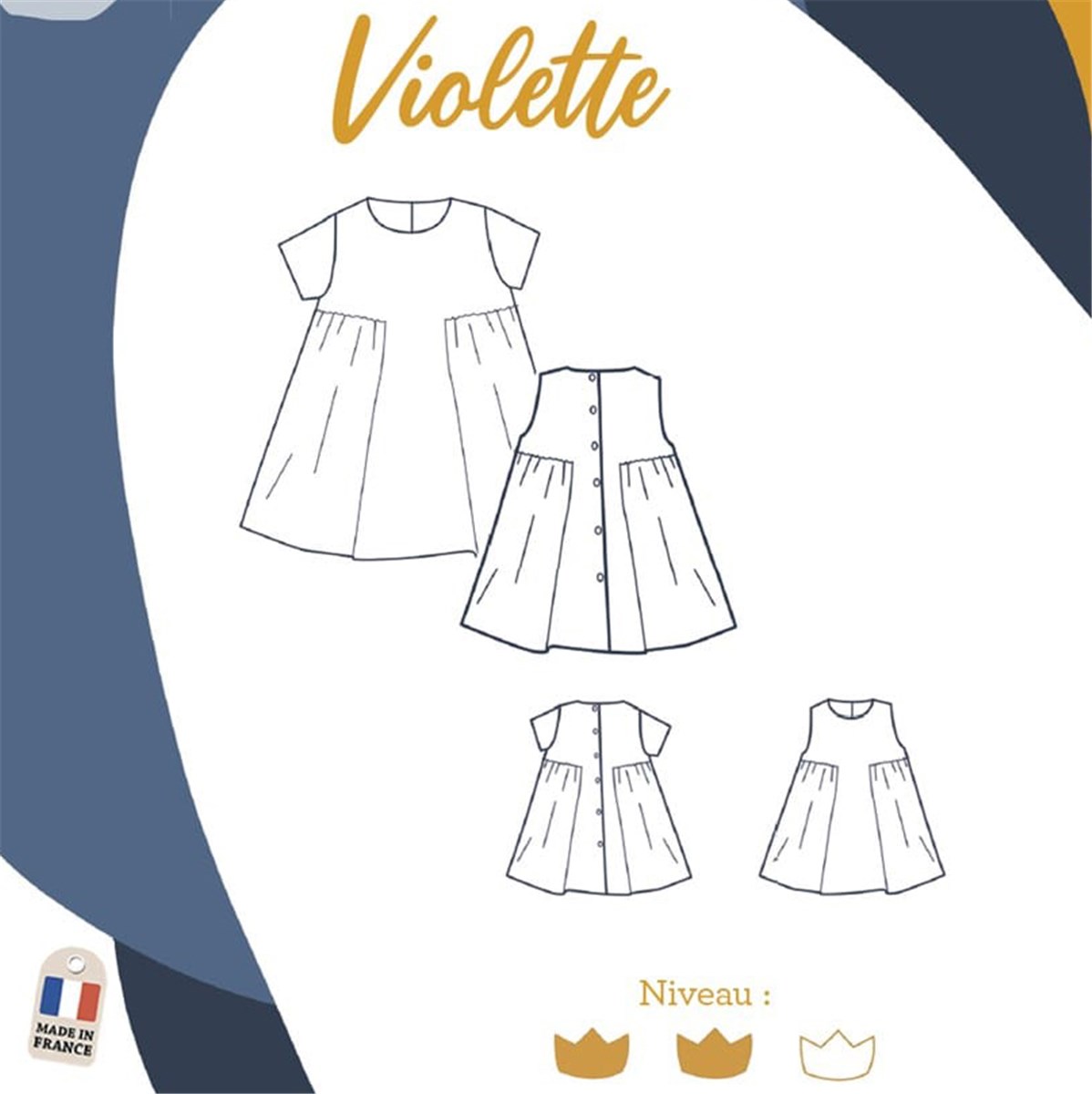 Patron l'Enfant Roi - Violette -  - 2 à 12 ans 