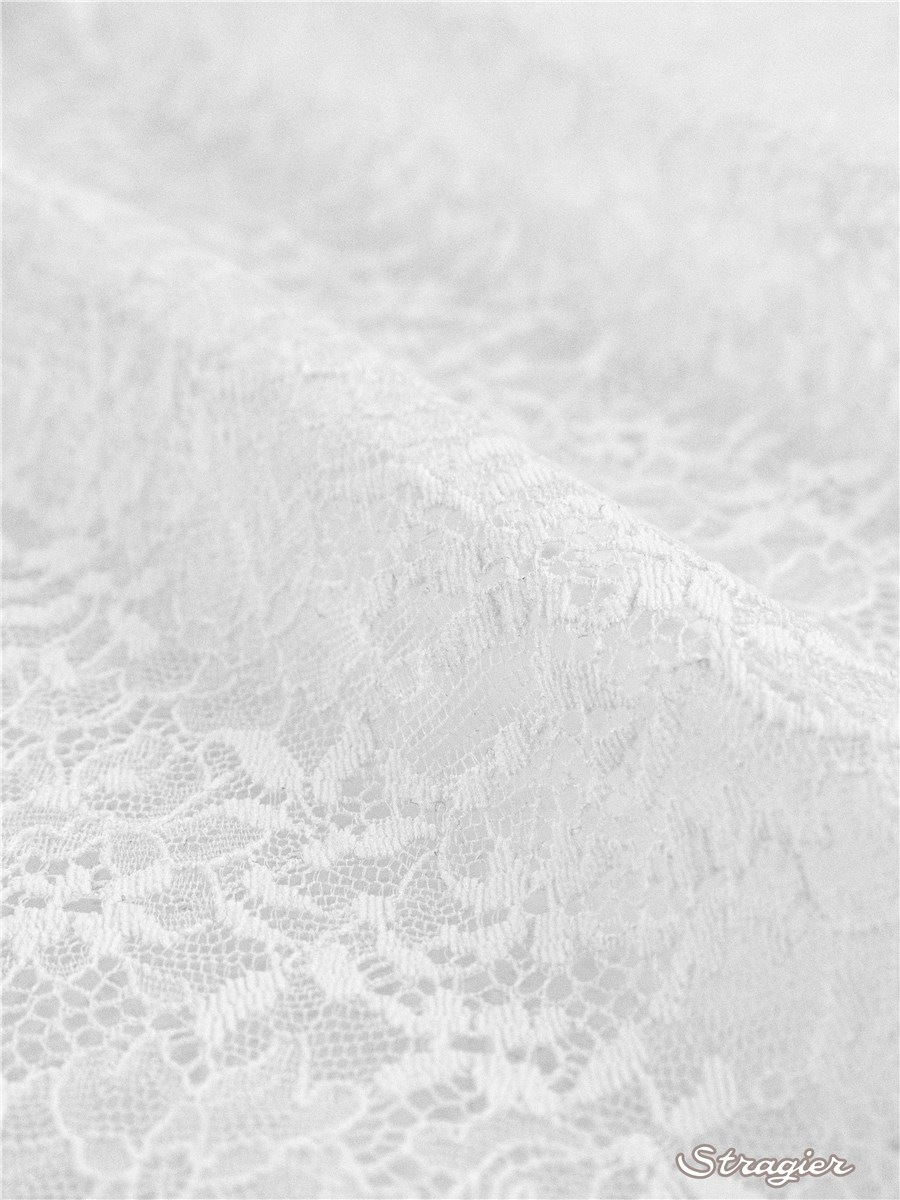 Dentelle extensible Haute Couture - Célina - Ivoire clair Stragier