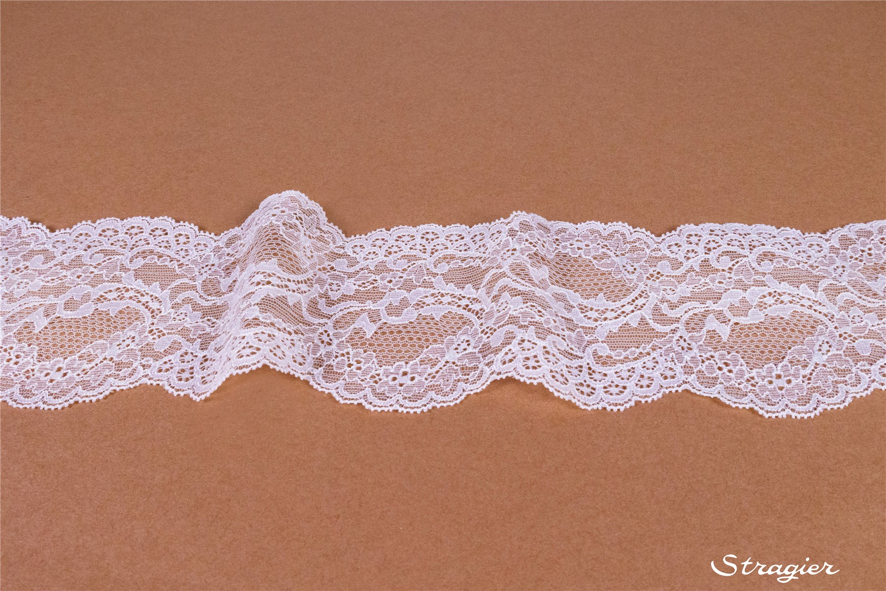 Bord de Dentelle extensible - Séraphine - Ivoire clair Stragier - 95 mm