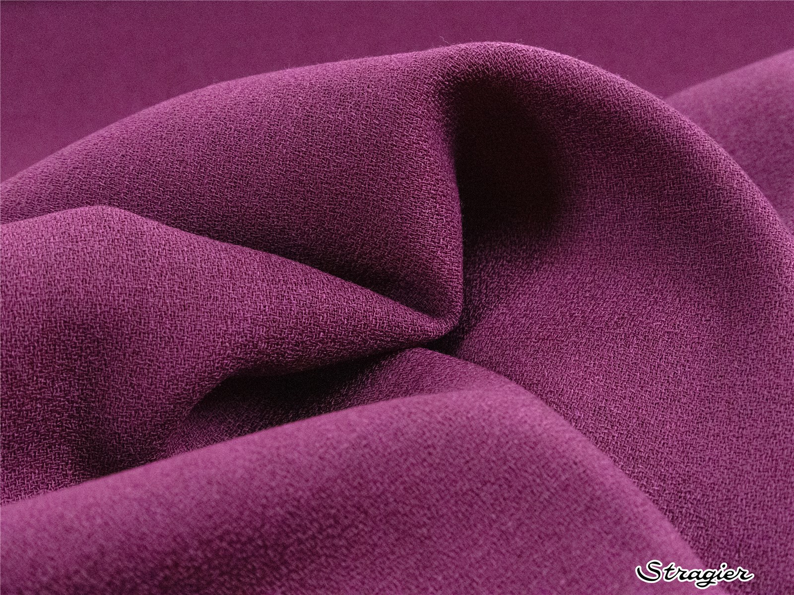Crêpe pure Laine - Uni - Violette des bois 