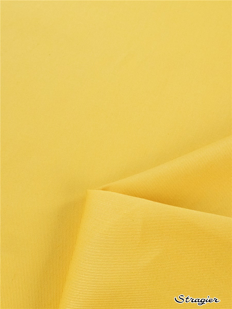 Coton sergé 200g/m² - uni - Jaune Citron 