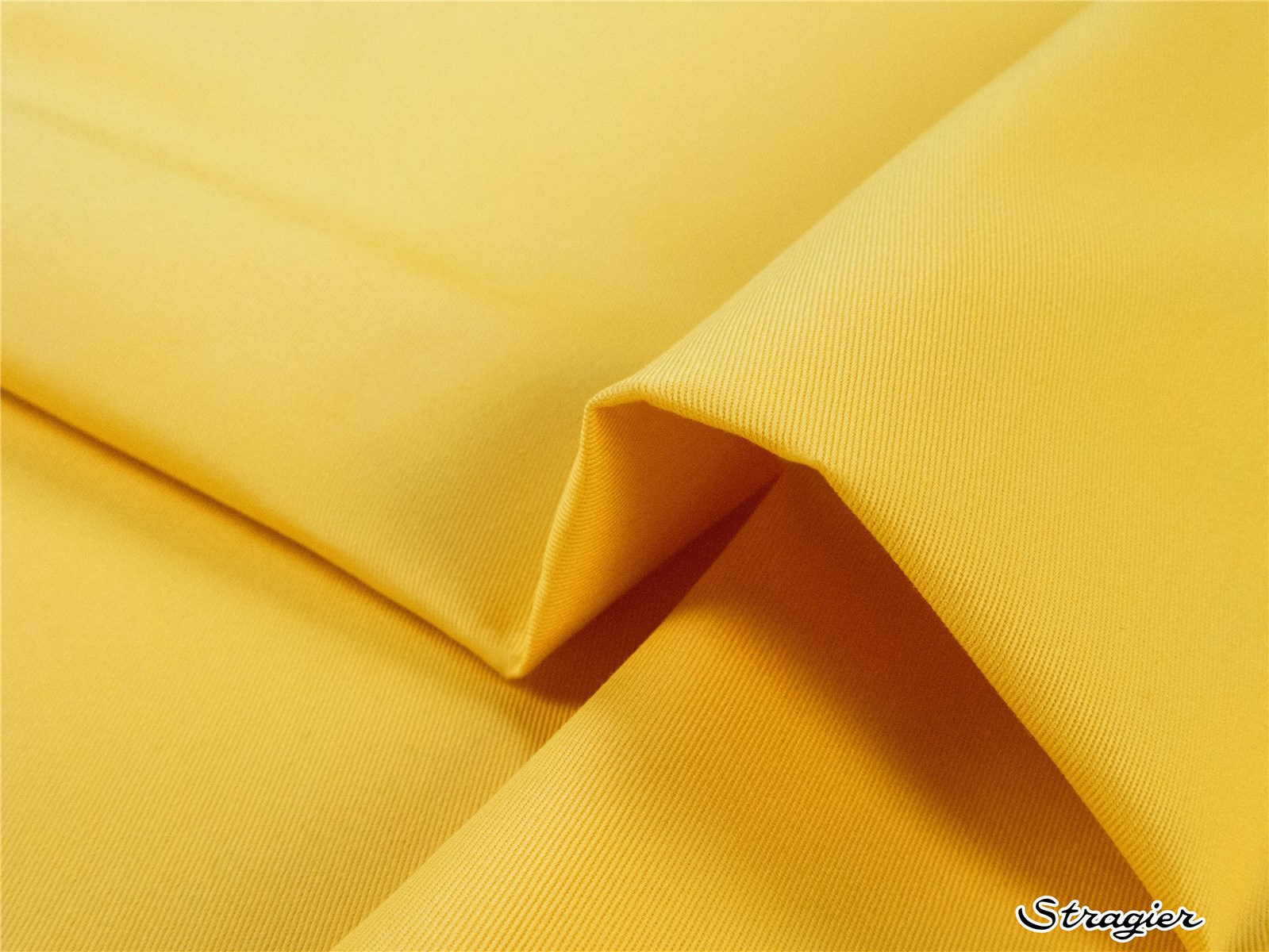 Coton sergé 200g/m² - uni - Jaune Citron