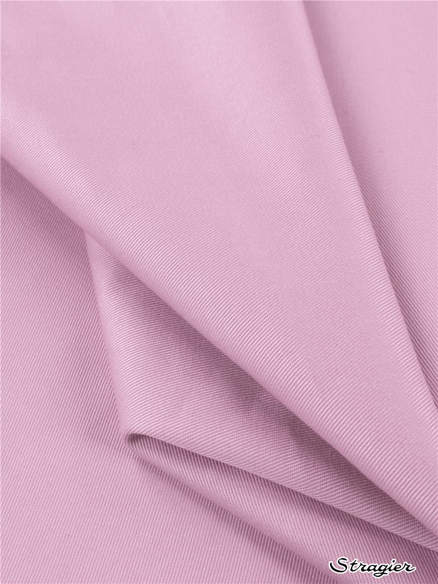 Coton sergé 200g/m² - uni - Rose Lilas