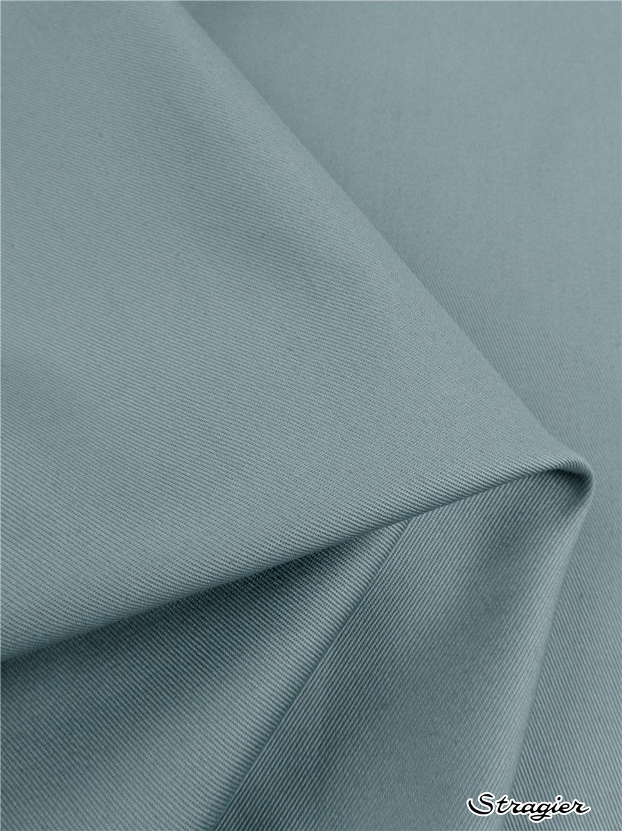 Coton sergé 200g/m² - uni - Gris bleu