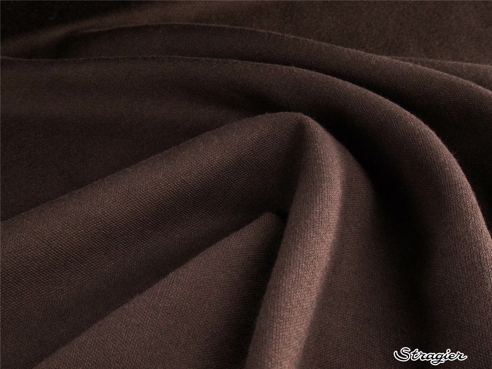 Maille Sweatshirt - qualité extra - Uni - Chocolat 