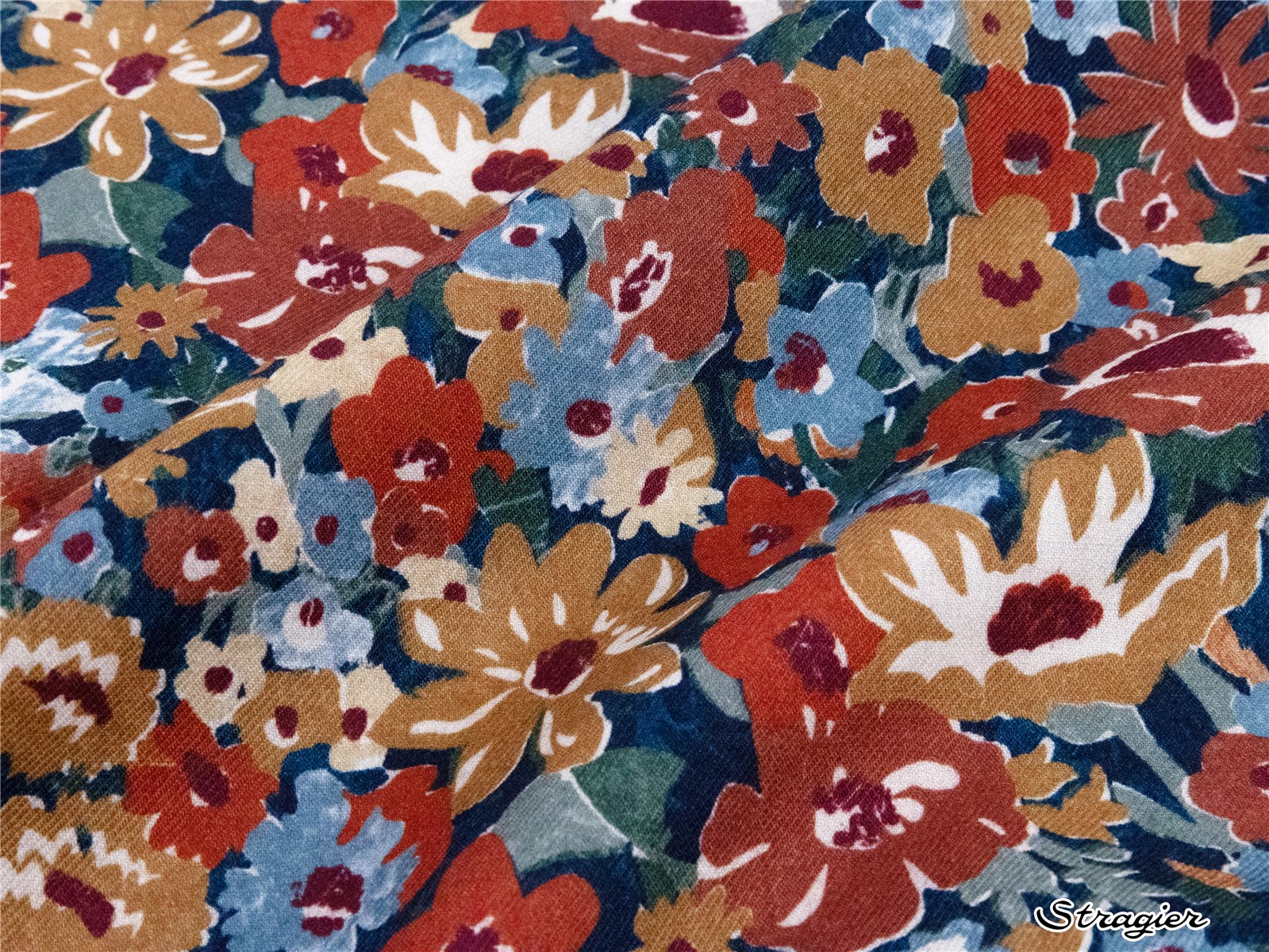 Liberty Lilestone Wool - Pop Art Blooms - A