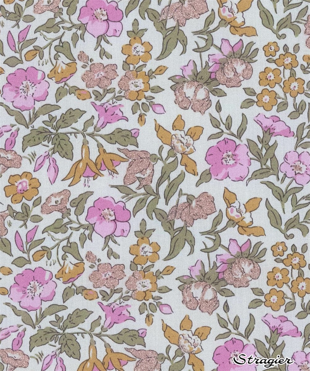Liberty Tana Lawn - Mamie - Bistre Rose irisé 