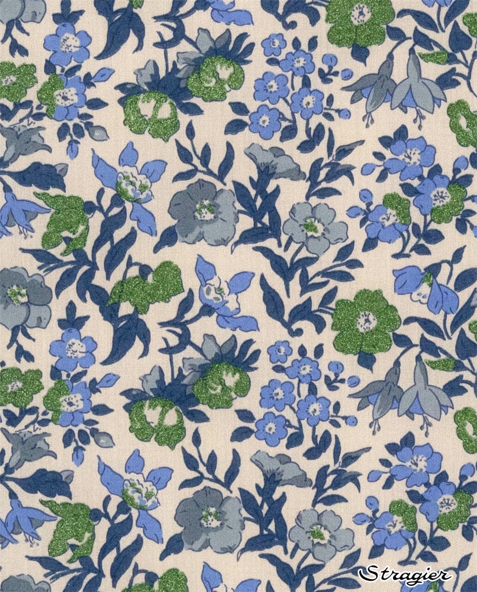 Liberty Tana Lawn - Mamie - Opaline-Emeraude irisée 