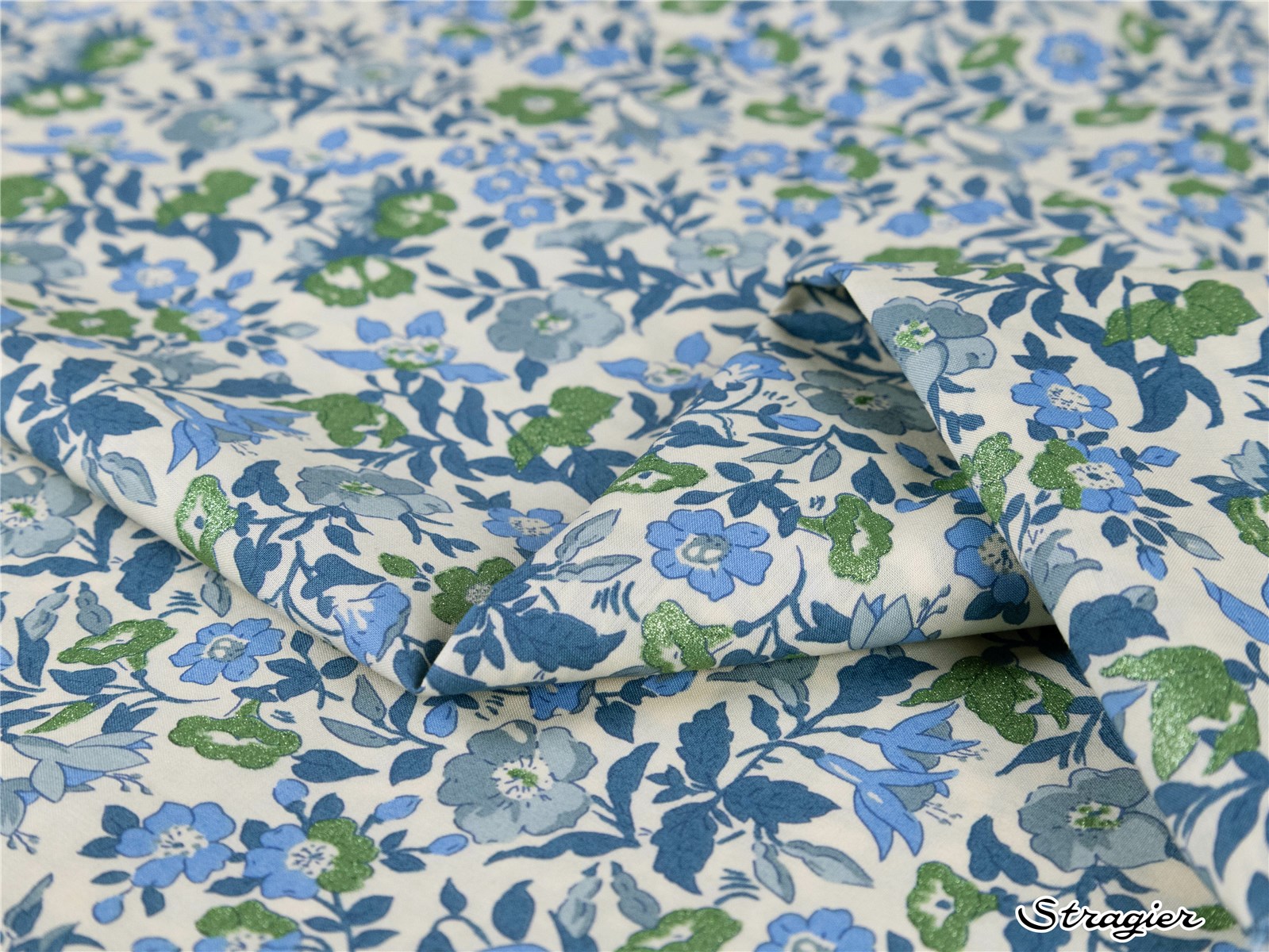 Liberty Tana Lawn - Mamie - Opaline-Emeraude irisée