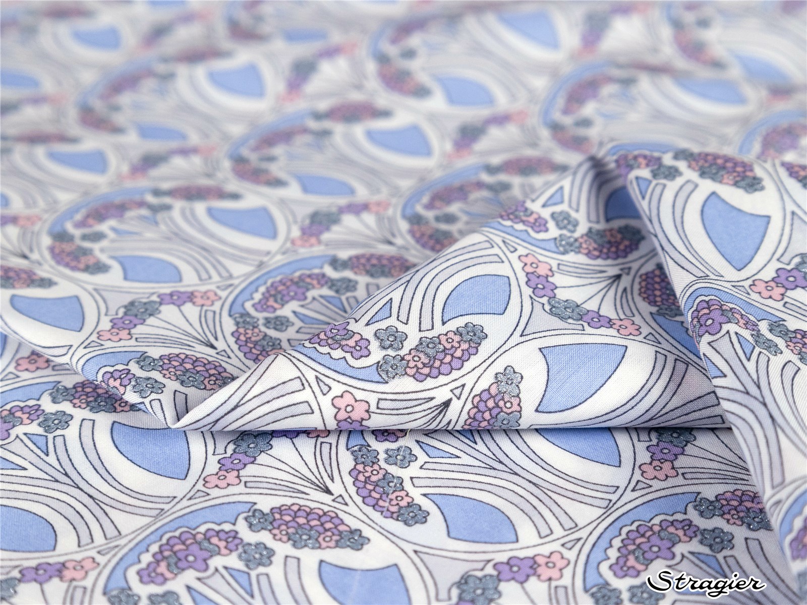 Liberty Tana Lawn - Mauverina - Bleu irisé