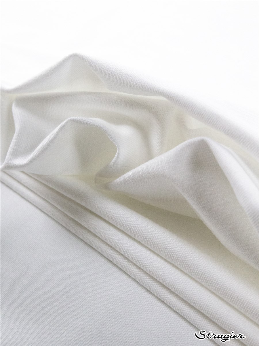 Jersey Coton Stretch 240gr/m² - Uni - Ivoire