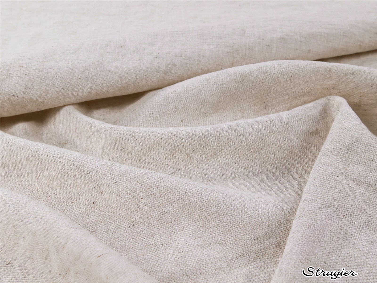 Fine toile de Lin lavé - Uni - Ecru Naturel 