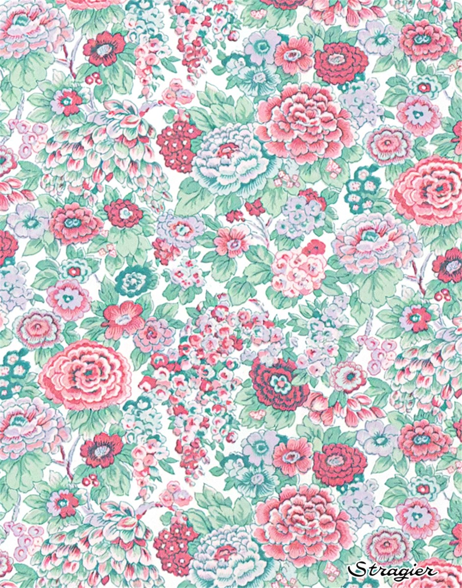 Liberty Tana Lawn - Elysian Day - Menthe-Framboise