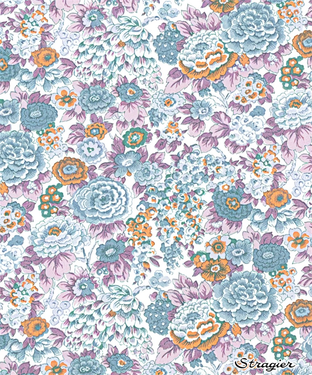 Liberty Tana Lawn - Elysian Day - Denim-Parme 