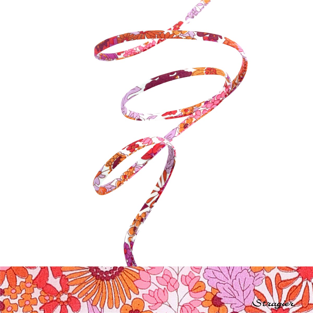 Cordon Liberty - 3037 Margaret Annie - Hibiscus Fluo - 4 mm