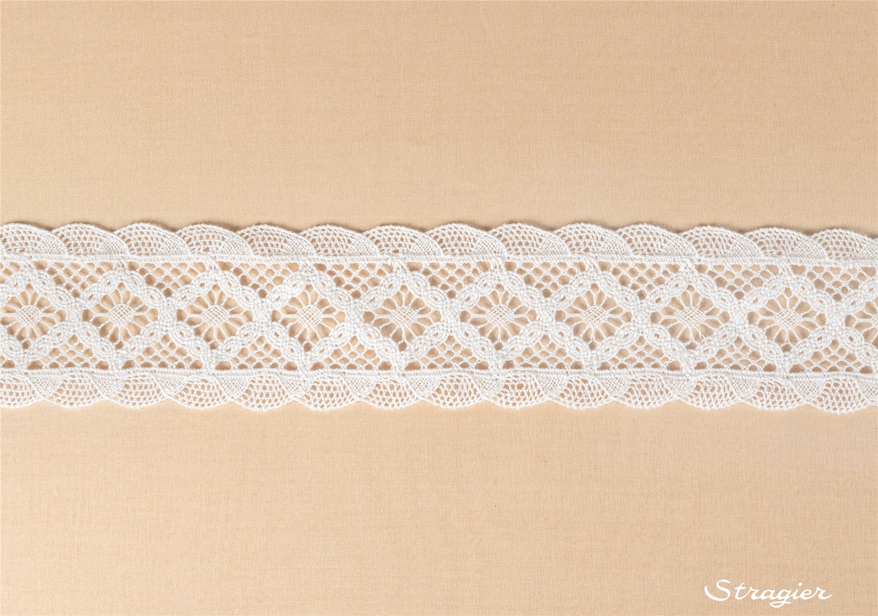 Dentelle de Coton - 013667 - Blanc - 45 mm