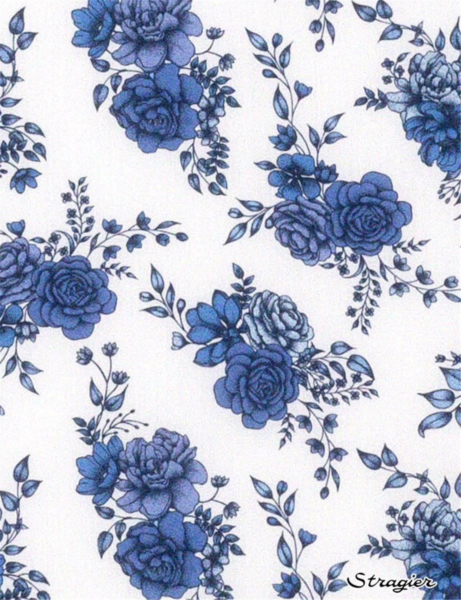 Liberty Tana Lawn - Inked rose - Indigo 