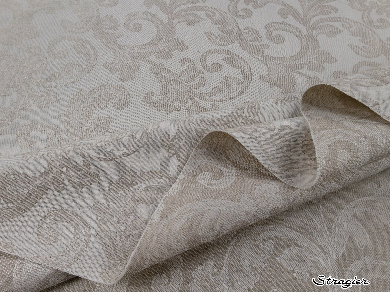 Damassé de Coton nappes - Versailles - Lin naturel 