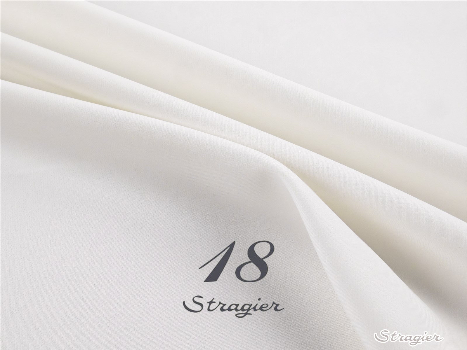 Crêpe lourd infroissable stretch - Uni - Ivoire clair Stragier 