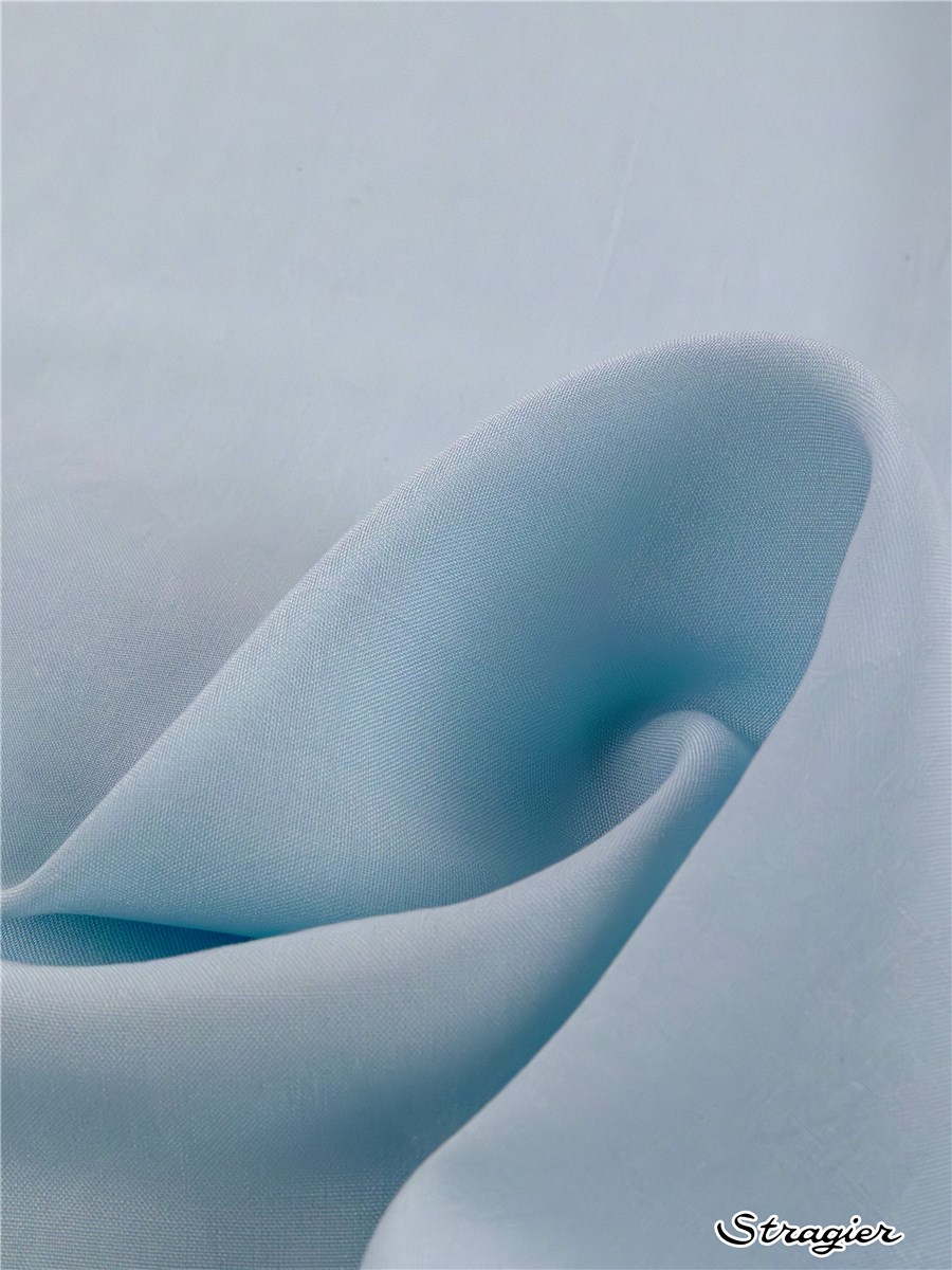 Popeline souple Viscose - uni - Bleu glacier 