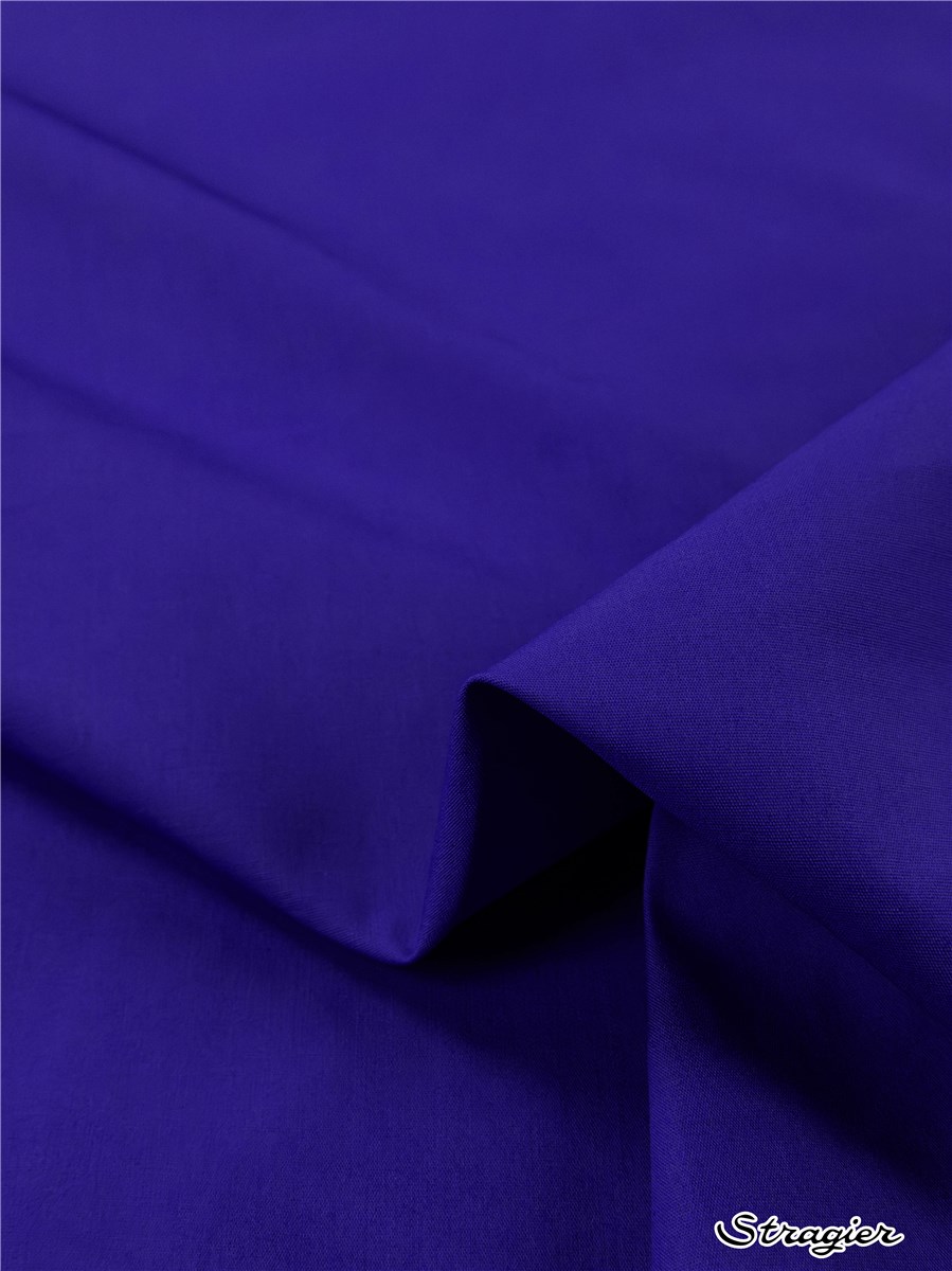 Popeline 59 fils/cm - Uni - Bleu Outremer 
