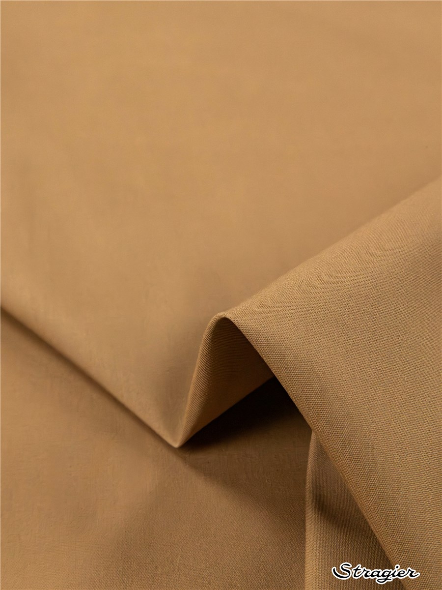 Popeline 59 fils/cm - Uni - Camel 