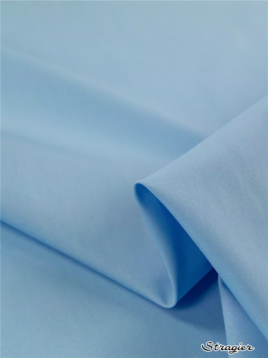 Popeline 59 fils/cm - Uni - Bleu Azur 