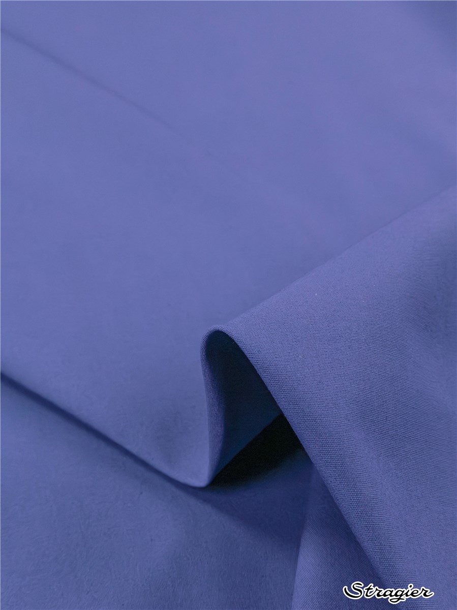 Popeline 59 fils/cm - Uni - Bleu Indigo 