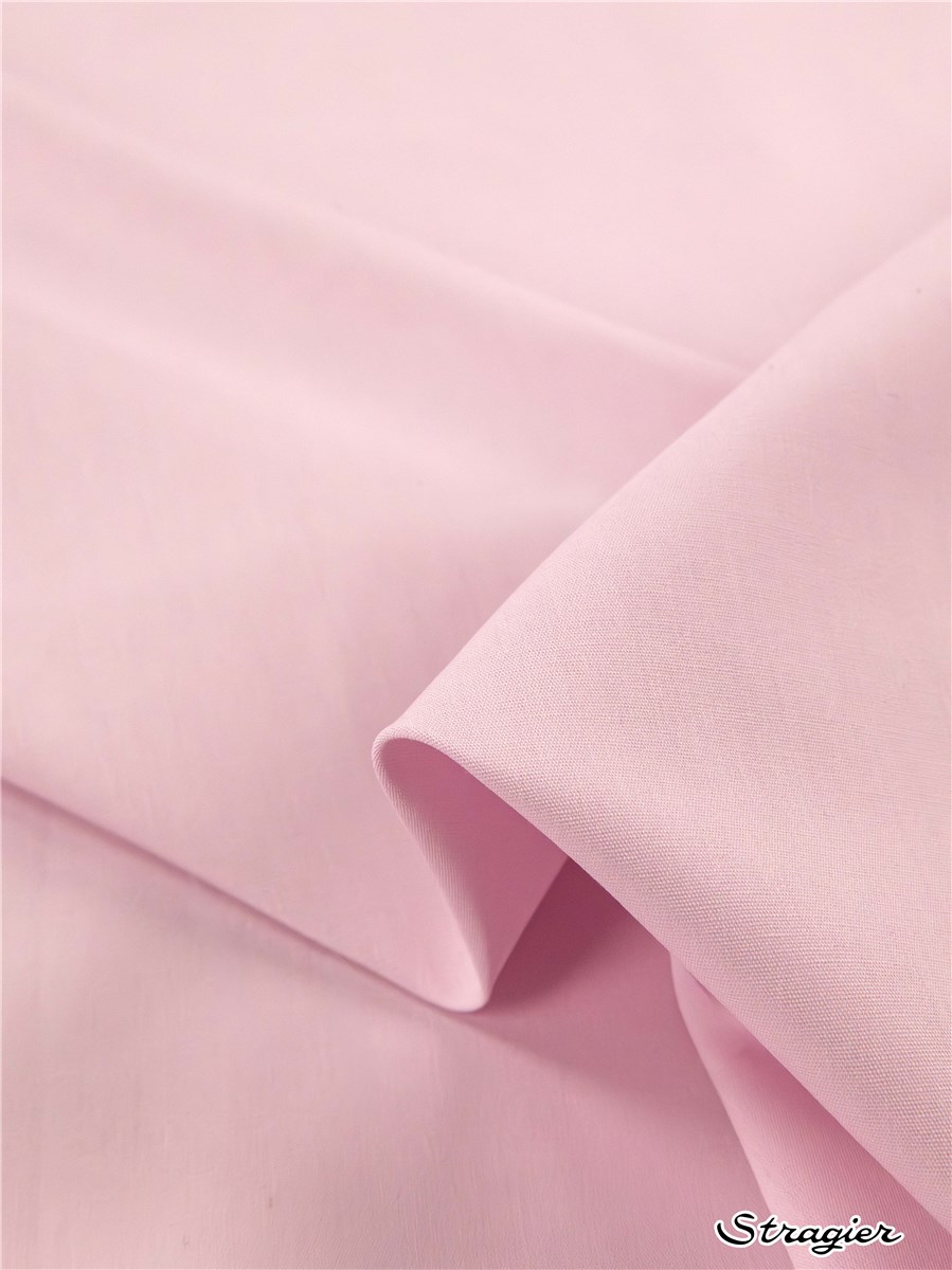 Popeline 59 fils/cm - Uni - Rose Pastel frais 
