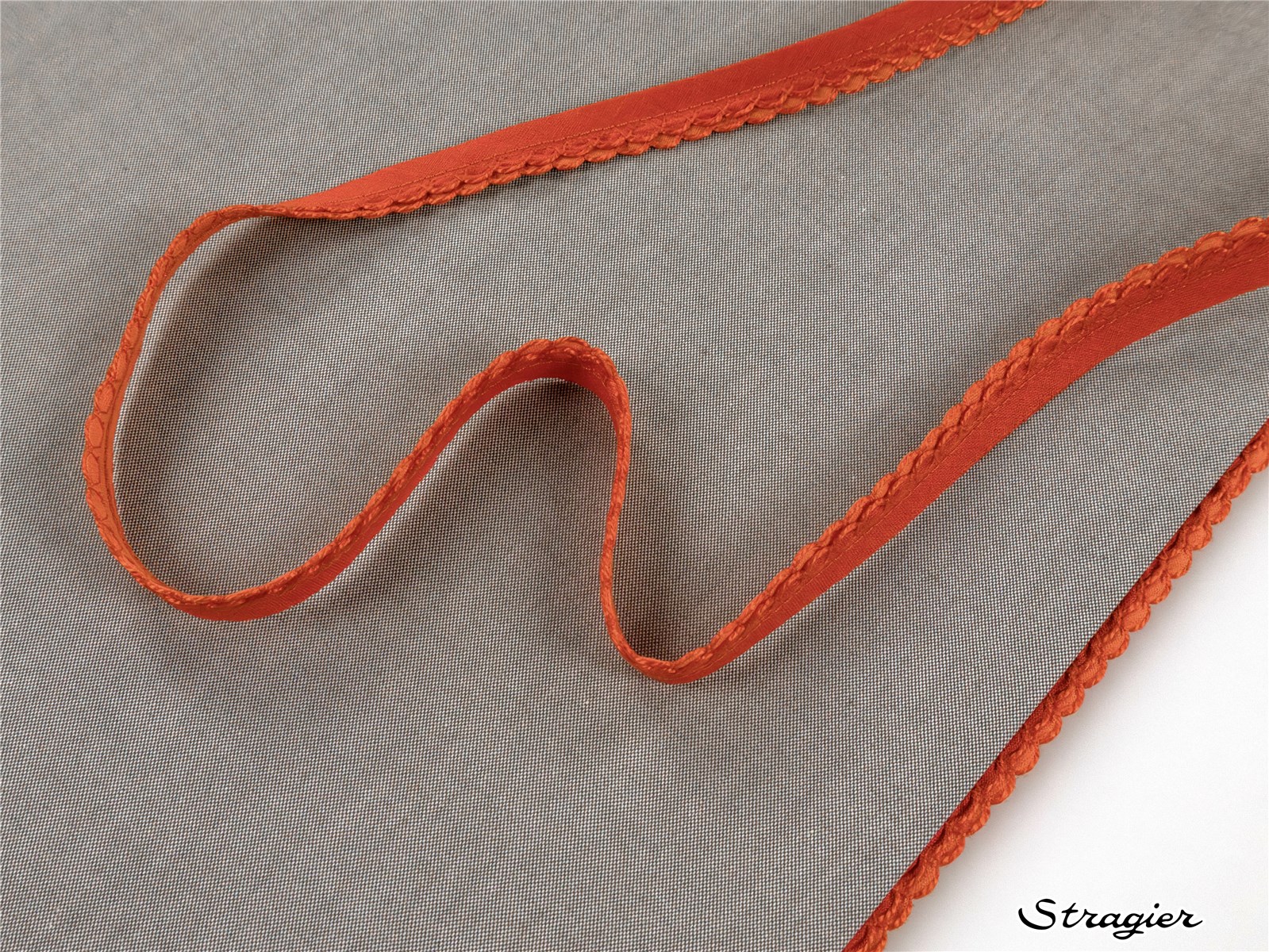 Passepoil double - Festonné - Orange 
