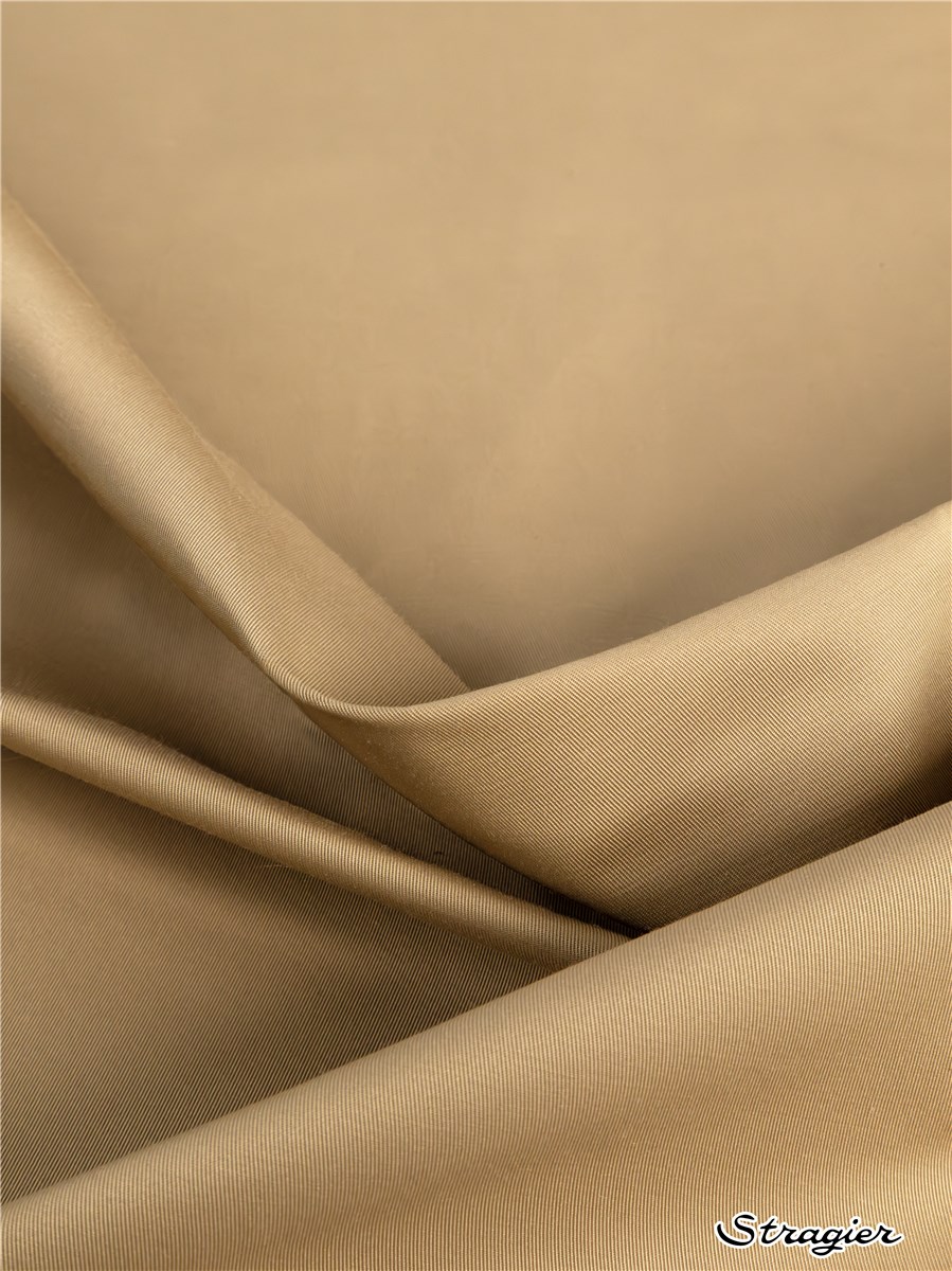 Sergé déperlant - coton-microfibres - uni - Camel clair 