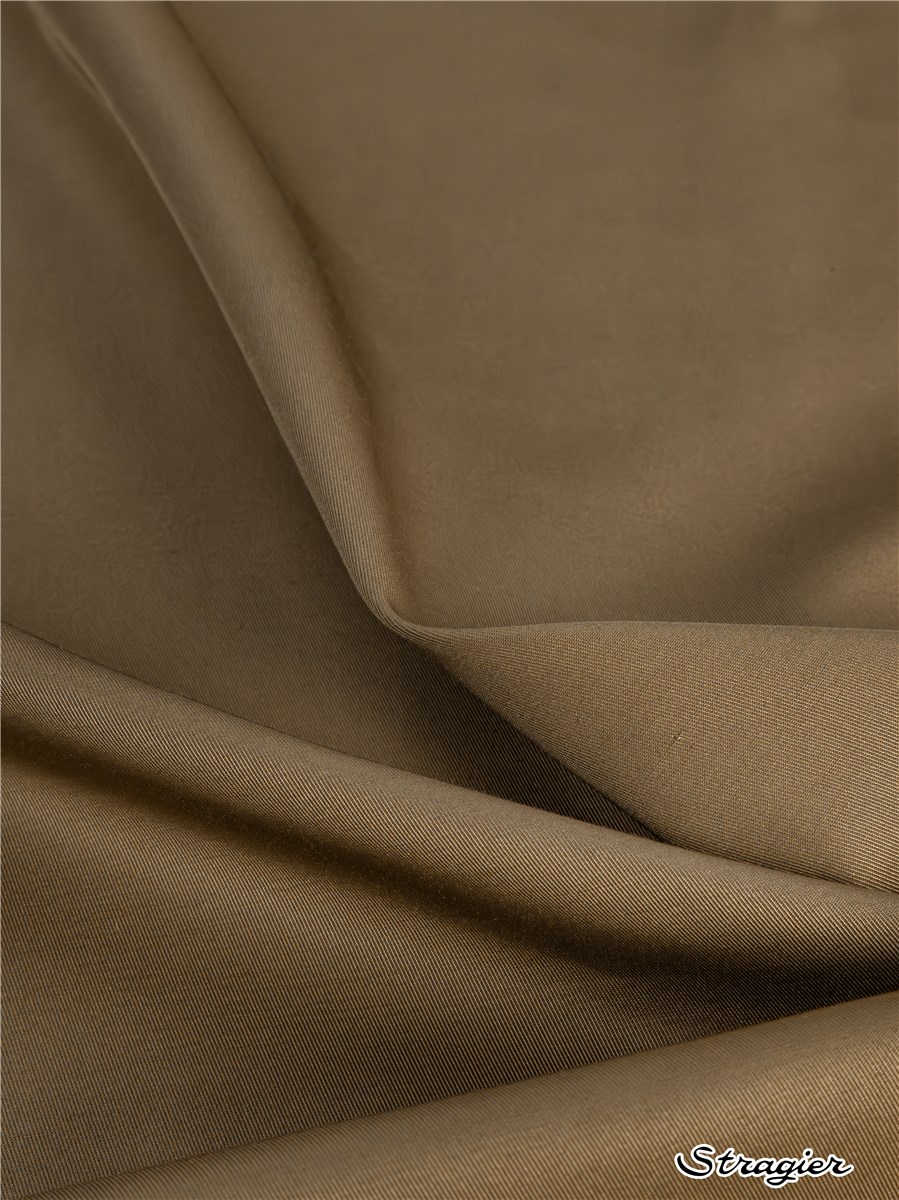 Sergé déperlant - coton-microfibres - uni - Beige-Kaki 