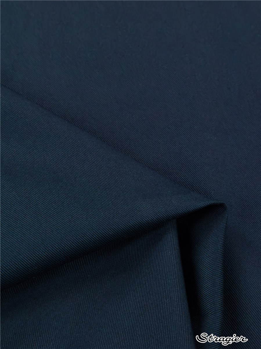 Coton sergé 200g/m² - uni - Marine 