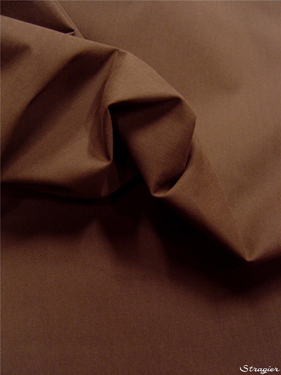 Cotton Twill - light - sandwashed - Plain - Marron
