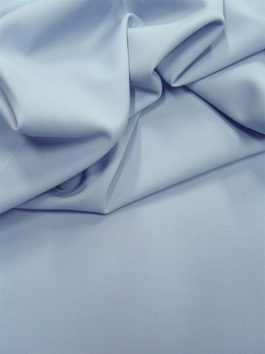 Twill Laine Micro bi-stretch - Uni - Ciel