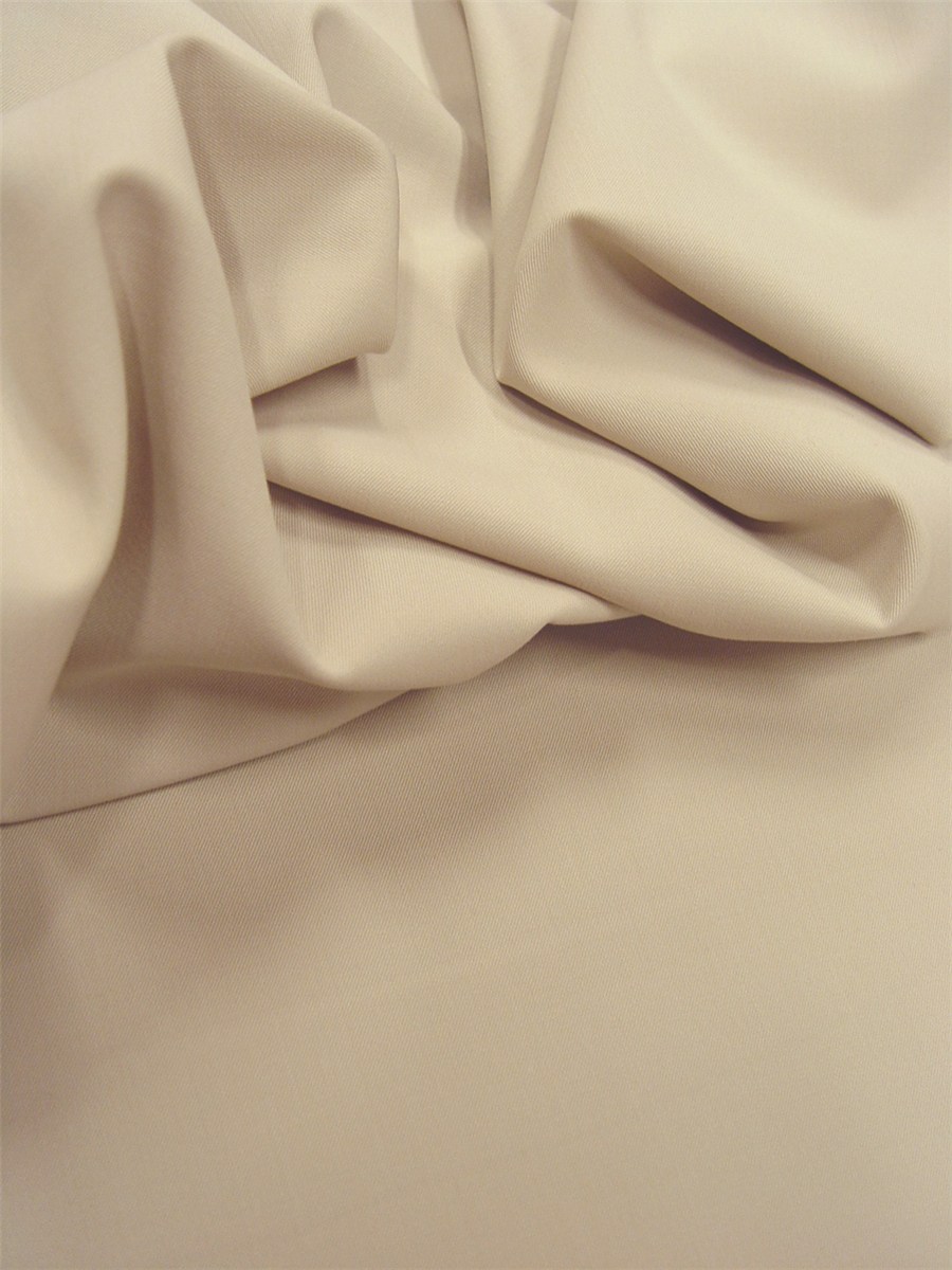 Wool Twill - Micro - 2-way stretch - Plain - Craie