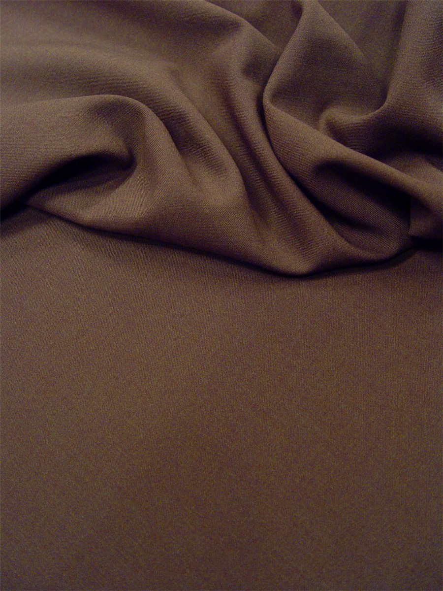 Wool Twill - Micro - 2-way stretch - Plain - Marron clair