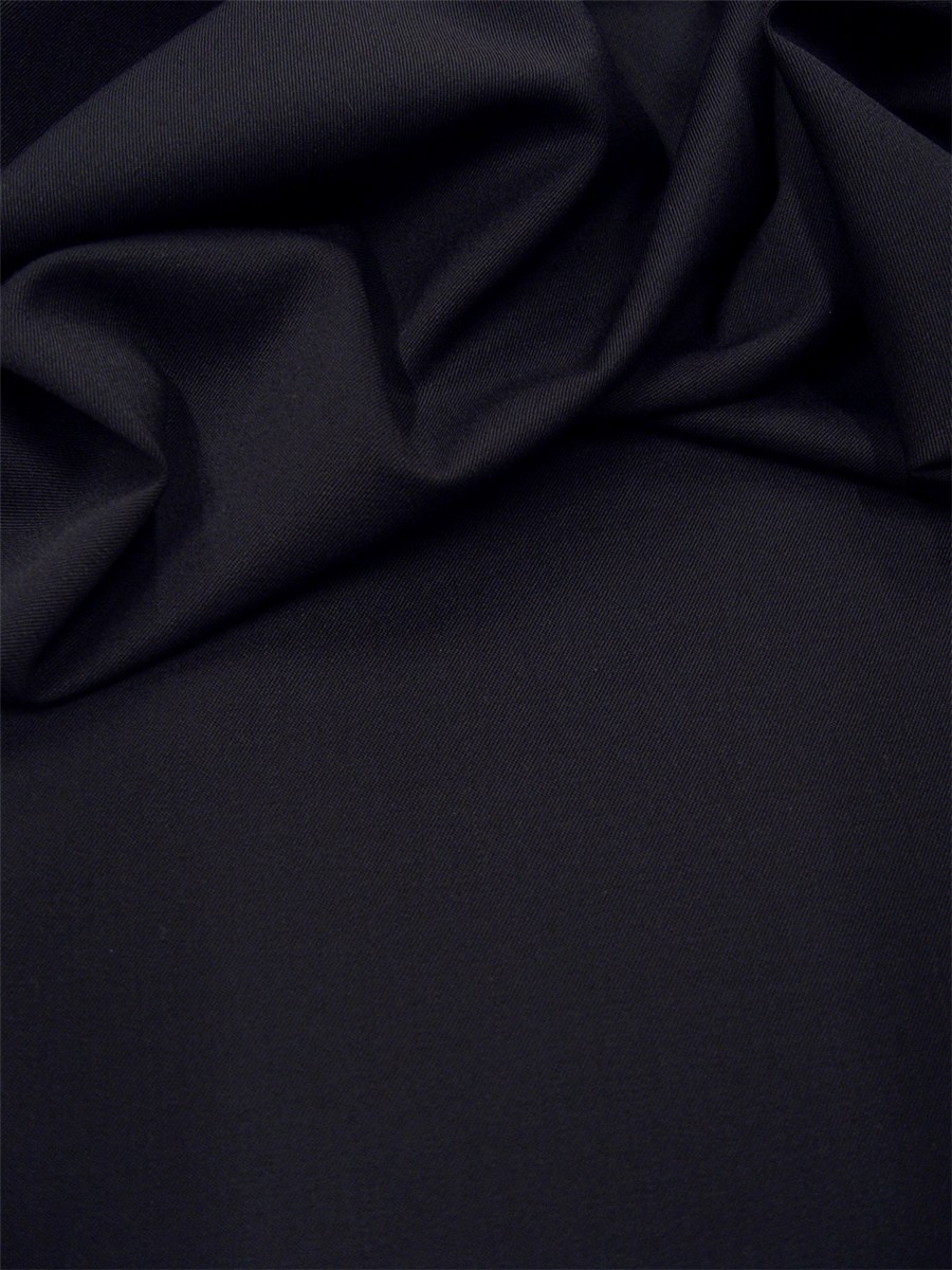 Twill Laine Micro bi-stretch - uni - Marine foncé